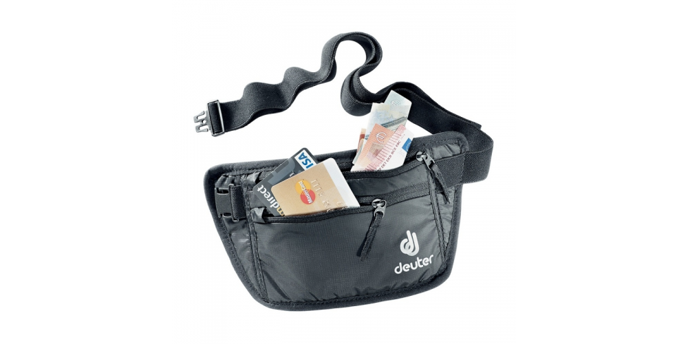 Deuter安全錢包腰包（黑色）