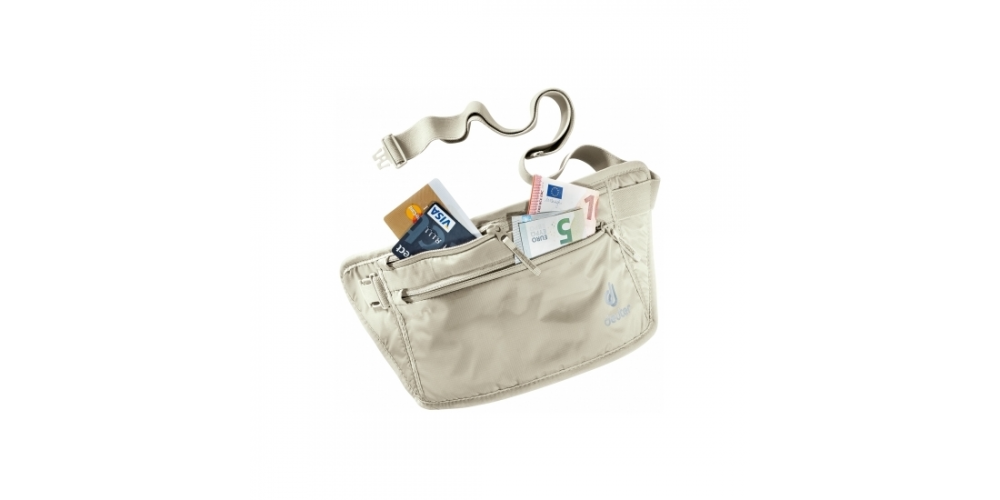 Deuter安全錢包腰包（米色）